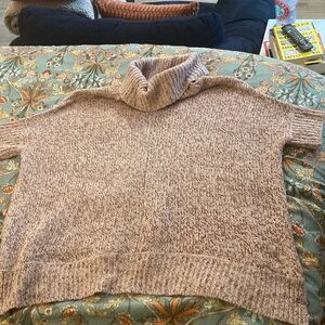 Cozy Pink Poncho Perfect for Transitional Seasons!!